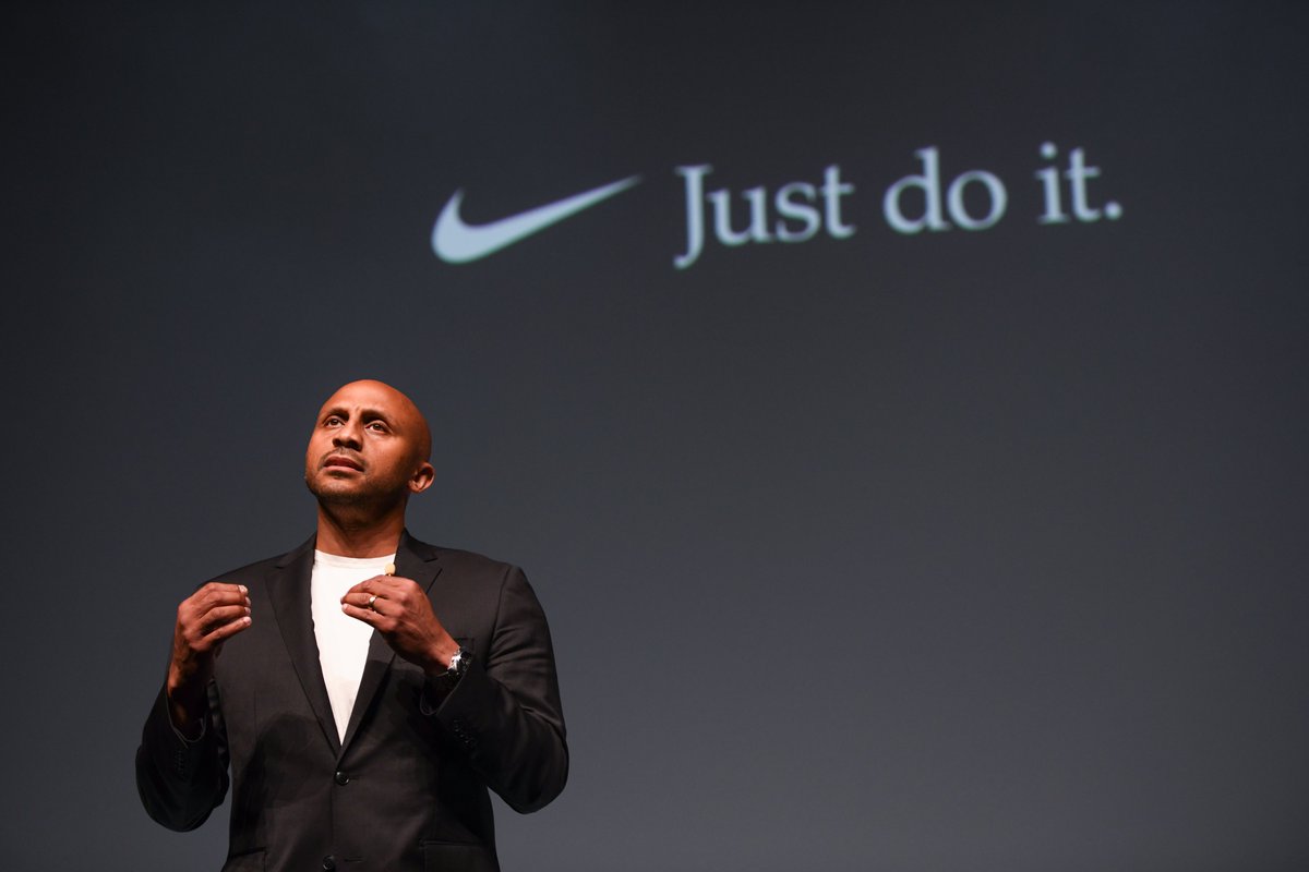 “The moment we stop dreaming is the moment we stop believing” <a href="/Nike/">Nike</a>'s Jonathan Johnsongriffin explained the natural evolution of Nike’s Just Do It philosophy to their #DreamCrazy campaign in today’s #canneslions session - There Is No Finish Line.