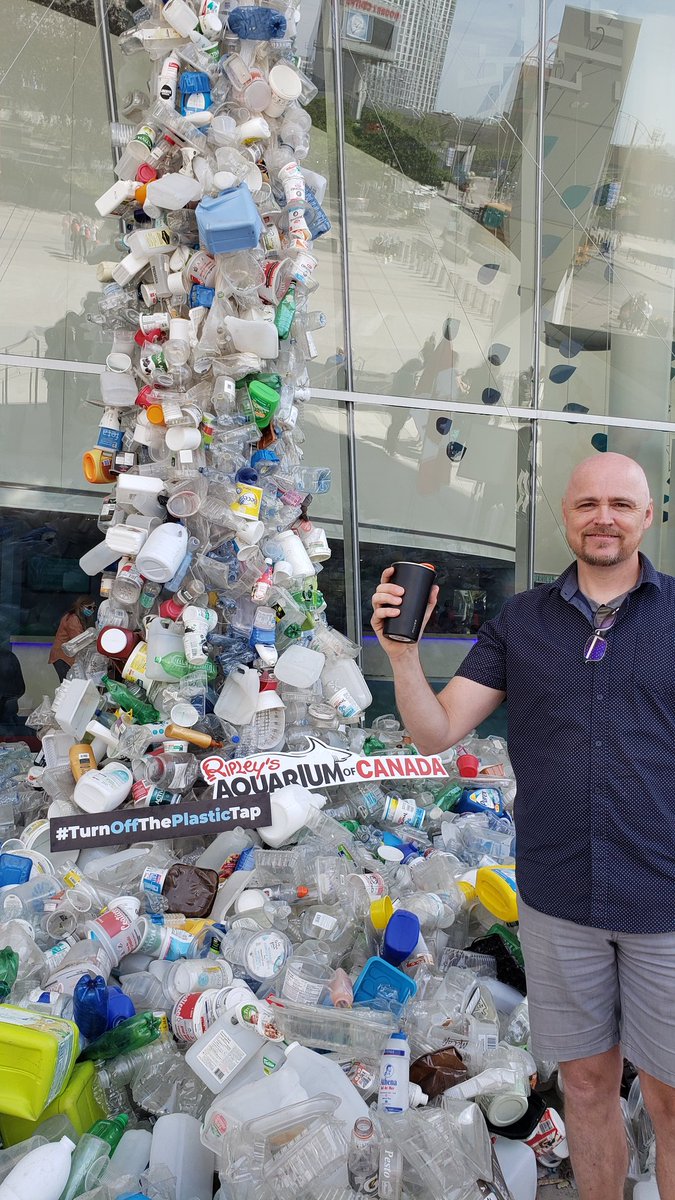 In addition to bans, we need accessible #reuse and #refill for containers and packaging to stop #plasticpollution. Glad to see Scott <a href="/DreamZeroTO/">Dream Zero</a> at the federal annoumcement with a reusable cup!