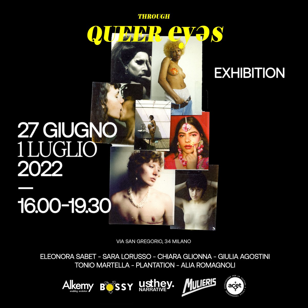 Alkemy e il collettivo usthey NARRATIVE presentano la mostra fotografica “THROUGH QUEER EYƏS”. La mostra nasce con l’obiettivo di supportare la comunità Queer durante il mese del #Pride ed essere una presenza concreta in uno dei quartieri simbolo arcobaleno di Milano.