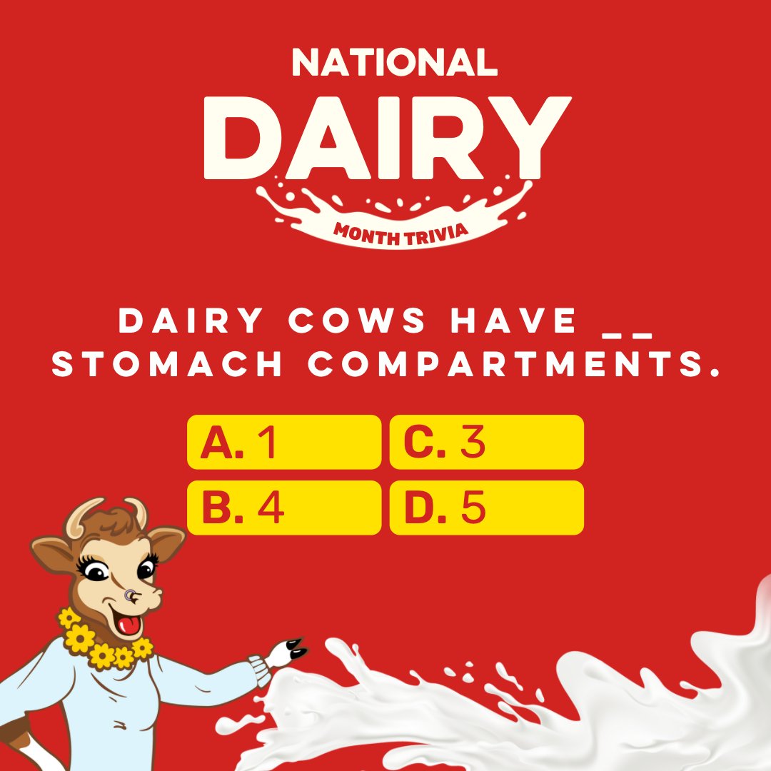 BordenDairy's tweet photo. Do you love dairy trivia? If you think you know the answer, comment below for a chance to win $50 to spend at our wearables store!

*Offer expires June 20th, 11:59pm. Limit 1 entry per person. 

#30DaysofDairy #NationalDairyMonth #ElsieApproved

https://t.co/EFMVugUFcr https://t.co/GqIay5DWPV