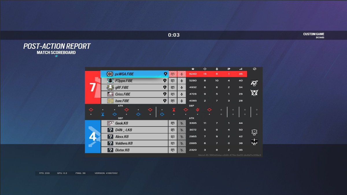 GG 7-4 against <a href="/k8oficial/">Elieser Parizzi</a> in <a href="/PantherLeague/">PCL</a> 
VAMOS GUYS 
#gofibe