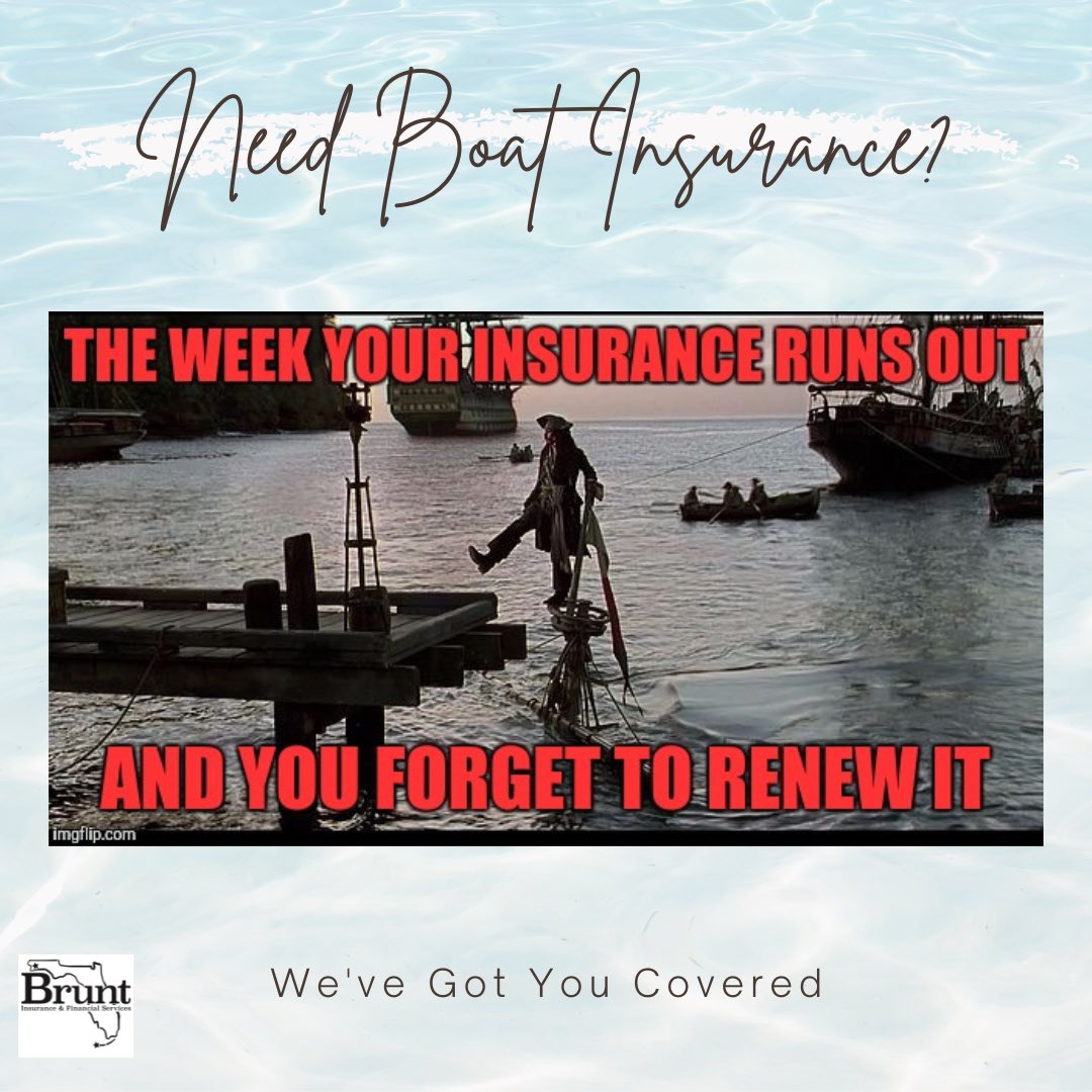 bruntinsurance's tweet photo. Don’t be caught in an unexpected accident without insurance. ⚓️ #bruntinsurance #bigcoverage #boatersinsurance https://t.co/cdAbPR2uYI