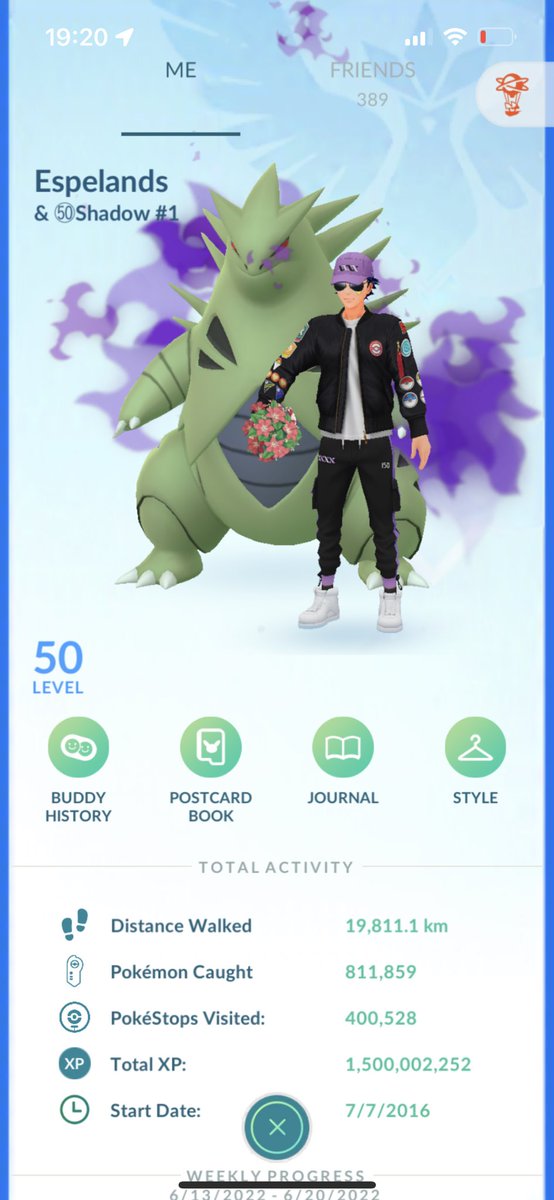 1 500 000 000 XP reached yesterday!🥳 

Didn't get a clean screenshot this time, because someone opened gift😢
#PokemonGO