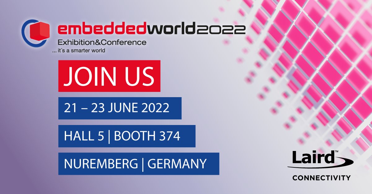 ezurio_llc's tweet image. Day 1 of #EmbeddedWorld2022 is in just a few hours! Stop by our booth to talk to the Laird Connectivity team and get a first look at the upcoming Summit #SOM 8M Plus and the Lyra Series #Bluetooth module! You can also schedule a meeting, here: bit.ly/3xP0eBb