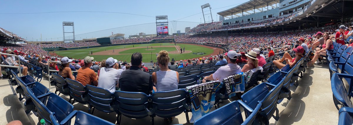 castlerp's tweet image. So thankful to have gotten a chance to see a complete domination by the hogs in the sweltering heat on Saturday. Tip of the hat to @cnoland_13 &amp;amp; @MBTurner5 for a legendary pitching/catching performance and the rest of the team for flawless defense and hot bats. WPS!!!
