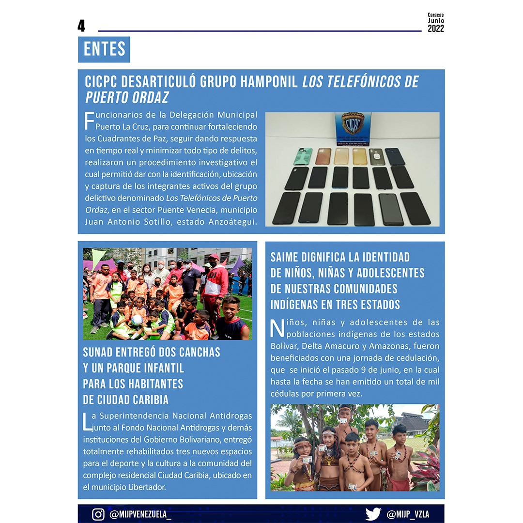 snantidrogas_ve's tweet photo. #Enterate | Conoce las noticias más importantes pertenecientes al @MIJP_Vzla, en el portal informativo "Seguridad Ciudadana en Acción". 

#SomosPatriaSoberana https://t.co/EMS6rr5hVb