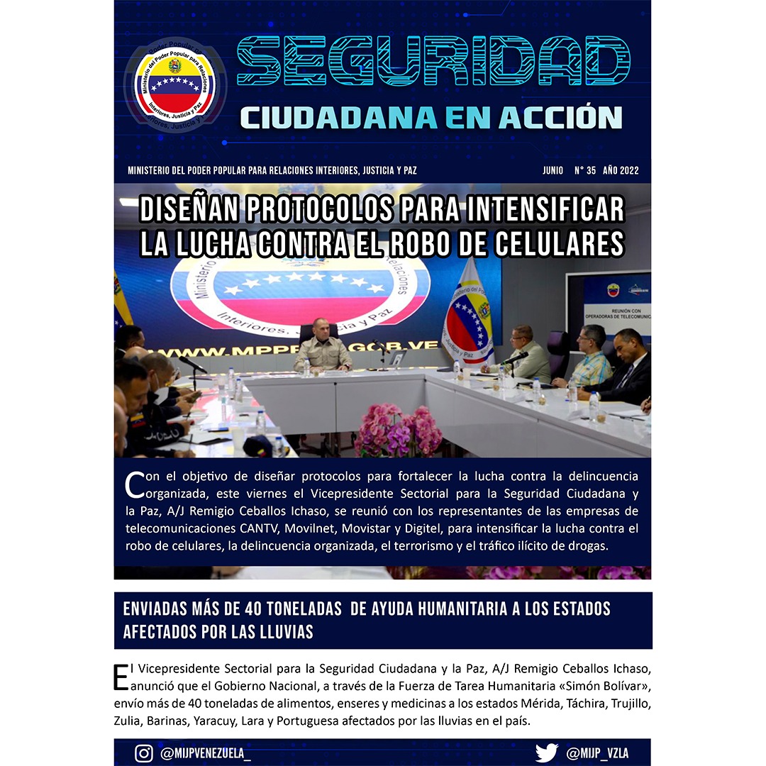 snantidrogas_ve's tweet photo. #Enterate | Conoce las noticias más importantes pertenecientes al @MIJP_Vzla, en el portal informativo "Seguridad Ciudadana en Acción". 

#SomosPatriaSoberana https://t.co/ikLmy2gE72