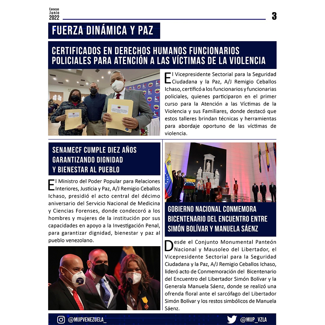 snantidrogas_ve's tweet photo. #Enterate | Conoce las noticias más importantes pertenecientes al @MIJP_Vzla, en el portal informativo "Seguridad Ciudadana en Acción". 

#SomosPatriaSoberana https://t.co/ikLmy2gE72