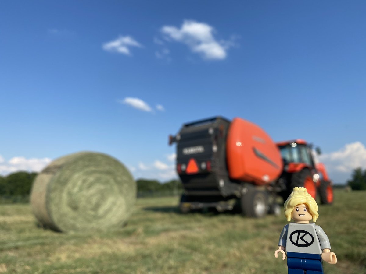 LegoForages's tweet photo. We really #BaledIt while celebrating #NationalForageWeek! Always a good day when we get to drive #BobTheBaler and make #awesome #hay for the #MooCows and #research!
#HelloFromTheHayfield #CreativeCollaboration #Kubota @CropSoilUGA @ugaCAESresearch @UGA_CollegeofAg @UGAExtension https://t.co/r6r1fT1Ghf