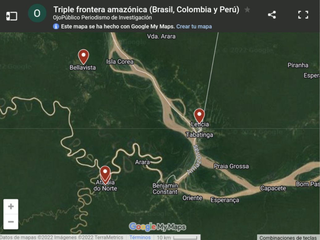Ojo_Publico's tweet photo. Las actividades ilegales, como el narcotráfico y crimen organizado, han puesto en riesgo la vida de comunidades indígenas y defensores en la triple frontera ante la débil presencia del Estado en #Brasil🇧🇷, #Colombia🇨🇴 y #Perú🇵🇪.

👉 https://t.co/GNswolpk4b

#TerritorioAmazonas🌳 https://t.co/i62Q1KhCJN