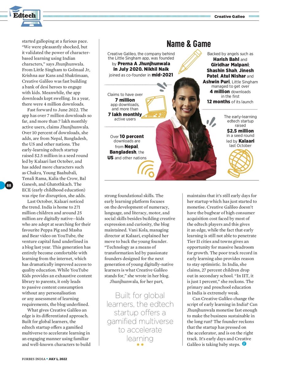 prernaj87's tweet photo. Each of us have our own special story to tell. @itsmerajiv_07 thank you for sprinkling your magic on this story @ForbesIndia At @CreativeGalileo we will be the instrument of changing the kids landscape, but as they say 'baby steps' https://t.co/MApAbcf4Vo https://t.co/4lMJdNeyL3