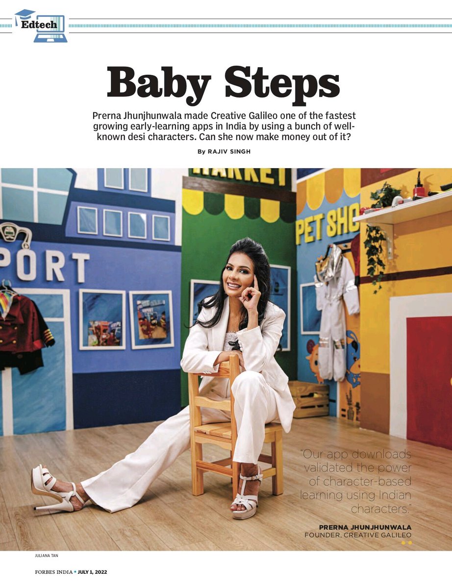 prernaj87's tweet photo. Each of us have our own special story to tell. @itsmerajiv_07 thank you for sprinkling your magic on this story @ForbesIndia At @CreativeGalileo we will be the instrument of changing the kids landscape, but as they say 'baby steps' https://t.co/MApAbcf4Vo https://t.co/4lMJdNeyL3
