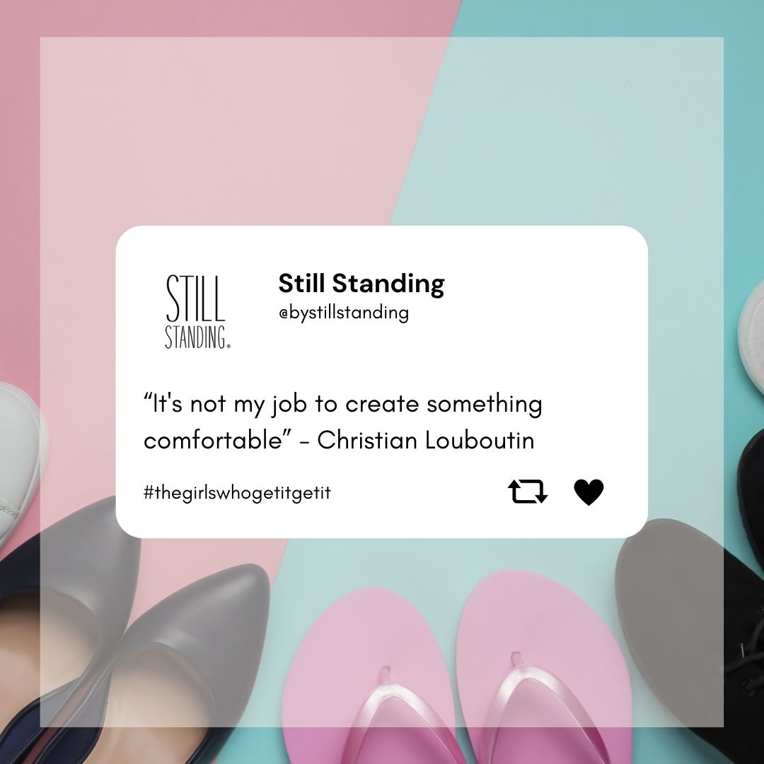 byStillStanding's tweet photo. Or Nikes. Or Crocs. Or clogs. Or boots. Or any shoe that keeps you #stillstanding.

Your strength is beauty, and it doesn’t have to be painful.

Tag yourself below (we’re clogs) 👇
#footpain #highheelshoes #stilettos #heelsaddict #stillstandingspray https://t.co/Q9MSmj9116