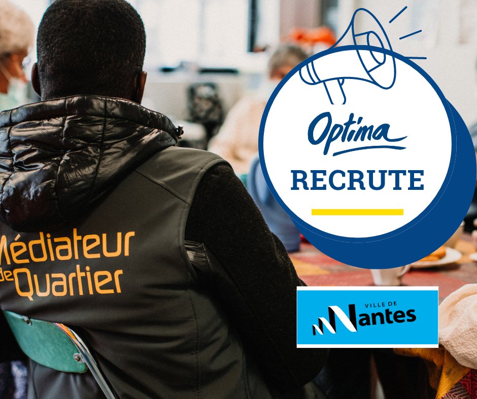 #recrutement : médiateur(trice)s de quartier à Nantes @NantesMetropole 

✅JOB DATING : 29 juin de 10h à 17h, Maison de la Tranquillité Publique, 11 Boulevard de Stalingrad à Nantes.
careers.werecruit.io/fr/optima?lieu…

#mediation #mediationsociale #qpv #nantes #bienvivreensemble