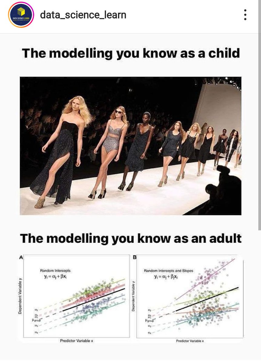 blondiemachine's tweet photo. The modelling you know as a child vs the modelling you know as an adult. #MachineLearning #deeplearning #ai #DataScience https://t.co/I4axd2SfHd