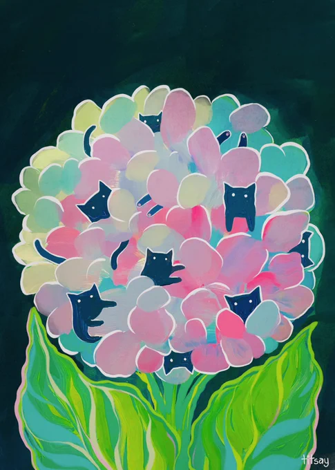 hydrangeas and little voids 