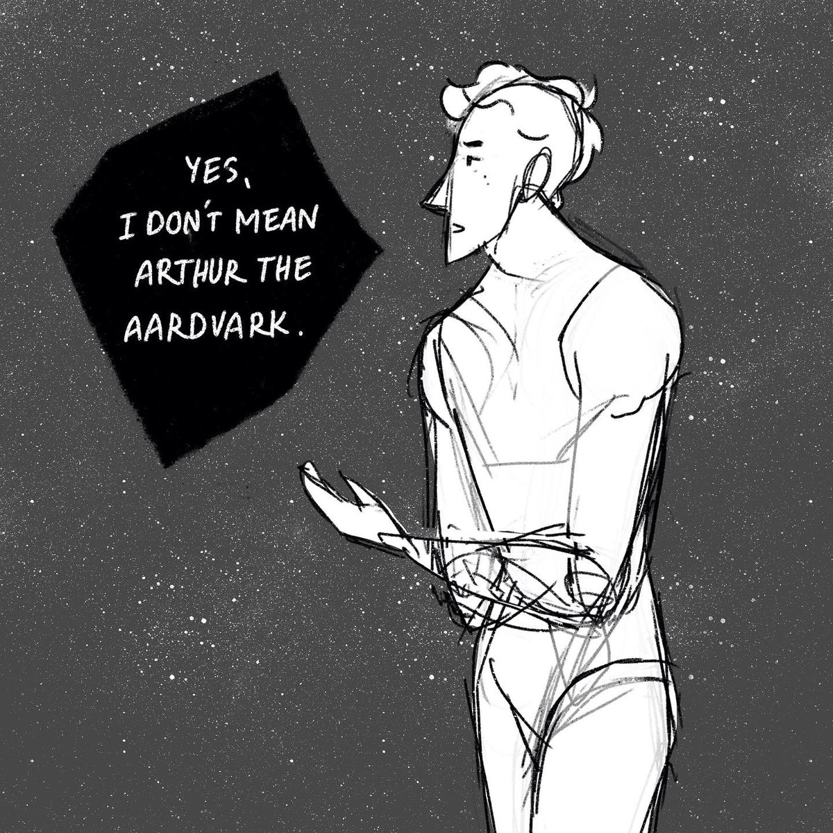 doubleklover's tweet photo. (Bea and Charlie talk 2/2)

@Procreate
#exes #exboyfriend #drinkingwine #redwine #treeillustration #foliage #arthurtheaardvark
#lgbt #queer #lgbtart #queerart 🌈
#comics #comicbook #originalstory #originalcharacters #CharlieAndEl
#sketch #drawing #art #digitalart #procreate https://t.co/V1kROCdJPO