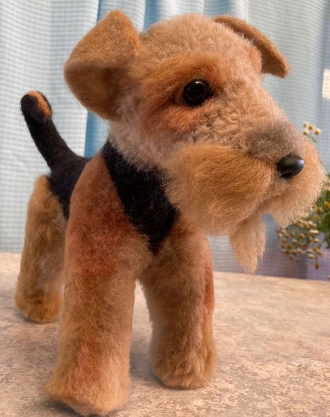 BearPile's tweet photo. Airedale Terrier Ricci by Irina Yugay https://t.co/DxrjPH8iMO #collectibledog #teddydogs #dog https://t.co/R6fXhcbJSJ