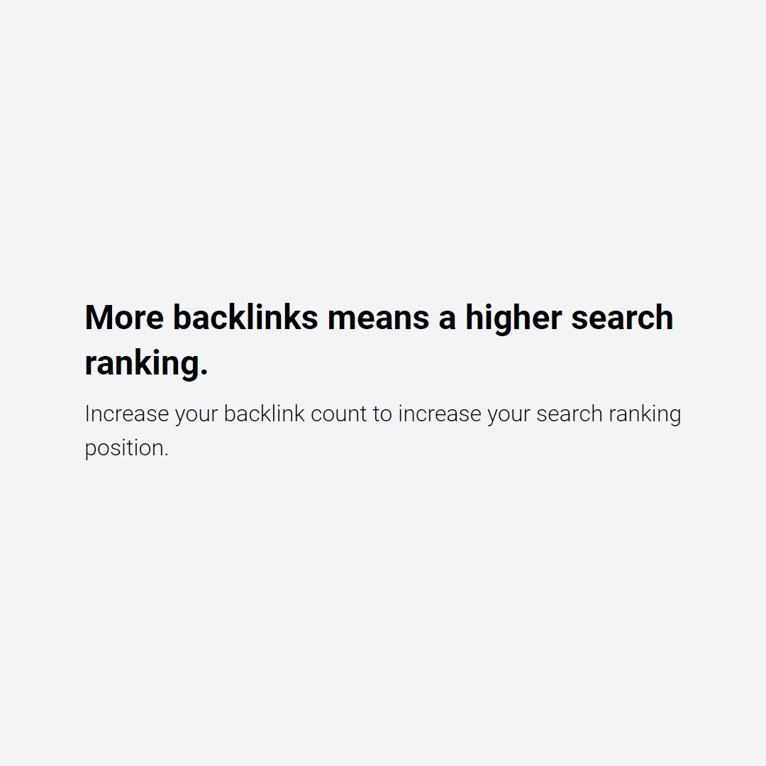 SmartRankIO's tweet image. How to rank your website higher in organic search: more backlinks.  Generate backlinks for free with SmartRank.io smartrank.io

#seo #backlink #backlinks #marketing #digitalmarketing #advertising #digitaladvertising #marketer #website #business #B2B #startup