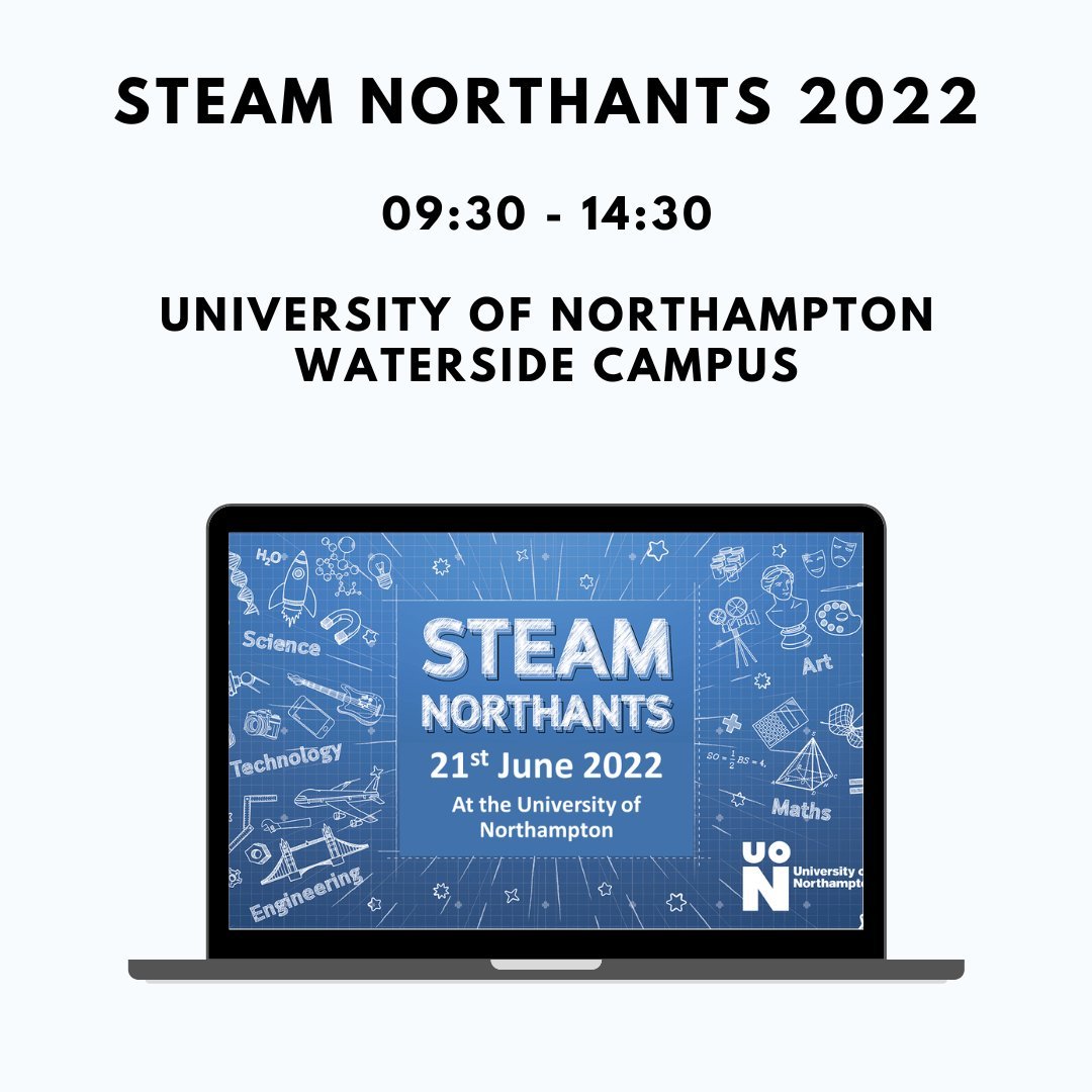 UONSchools's tweet photo. Thank you to @UniNorthants courses for being part of our #STEAMNorthants exhibitors 🚀

We have exhibitions hosted by @UoNMidwifery, @UONHMPSS, @UoNPsyched, @music_uon @LawNorthampton, @UniNhantsFHES more!

#STEM4Me #UON https://t.co/kJEYCqkFZJ