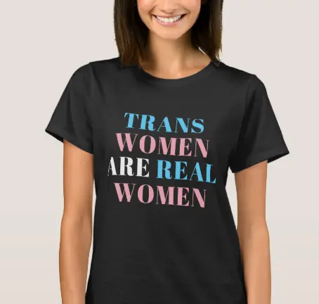 agmkart's tweet photo. TRANS WOMEN ARE REAL WOMEN - LGBT PRIDE T-Shirt https://t.co/GUaEqrhVC8 via @zazzle #Pride #Pride2022 #gay #PrideMonth #transwomen https://t.co/FEvSaKFlqD