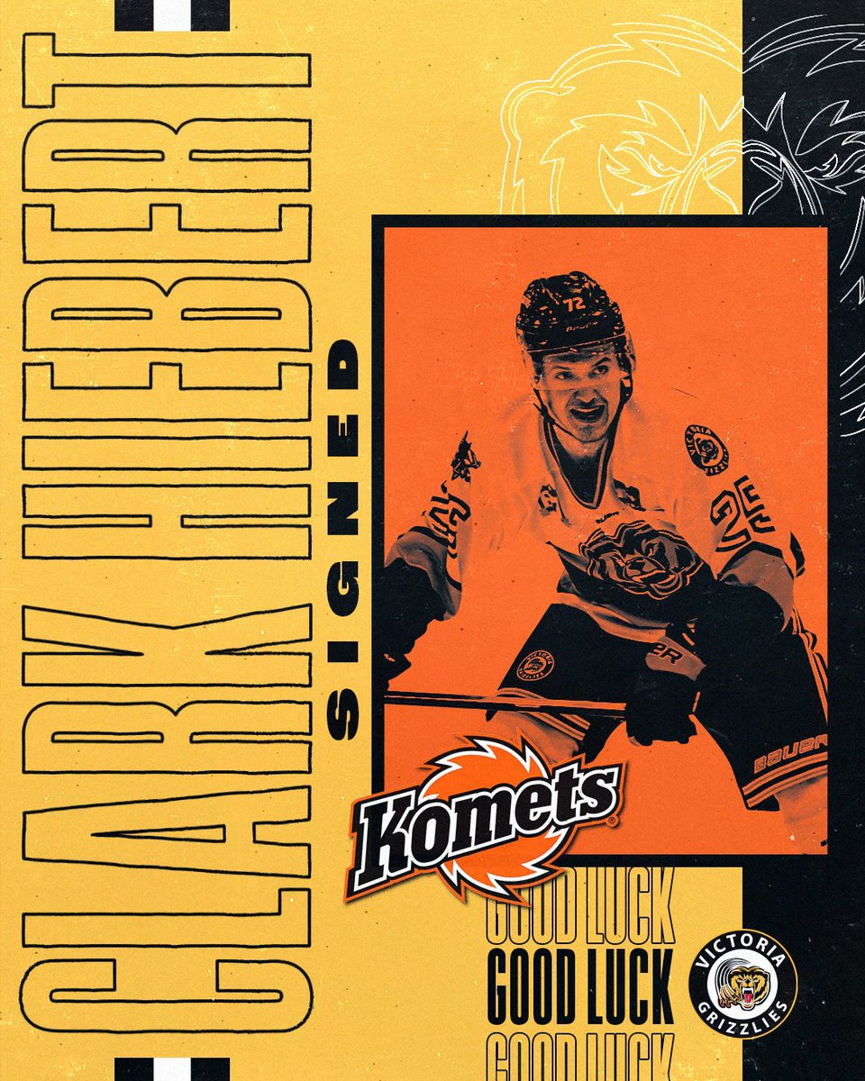 BCHLGrizzlies's tweet photo. Congratulations to Clark Hiebert on signing with the Fort Wayne Komets of the @ECHL. 

#HardWorkPaysOff https://t.co/IpGBc37lUD