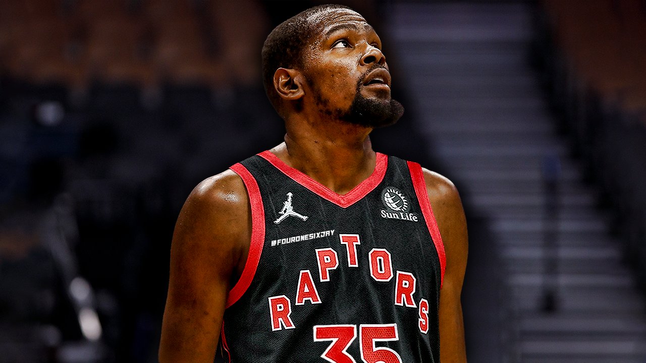 kevin durant in raptors jersey