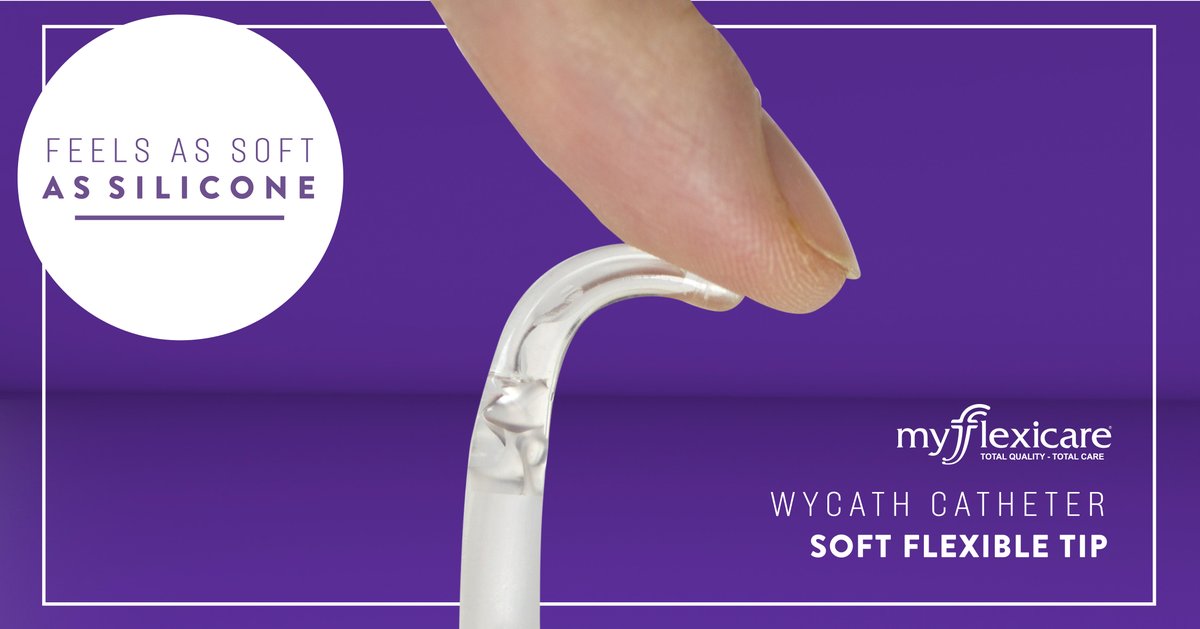 MitrofanoffSpt's tweet photo. Here is a message from our Gold Sponsor, Flexicare
Feels as soft as silicone, our #Wycath #SoftTip catheter is designed to minimise trauma and flexes to follow the tract 💜
Discover our digital catalogue here ➡️ https://t.co/6k8qD9w5CD https://t.co/jk5KypmN4y