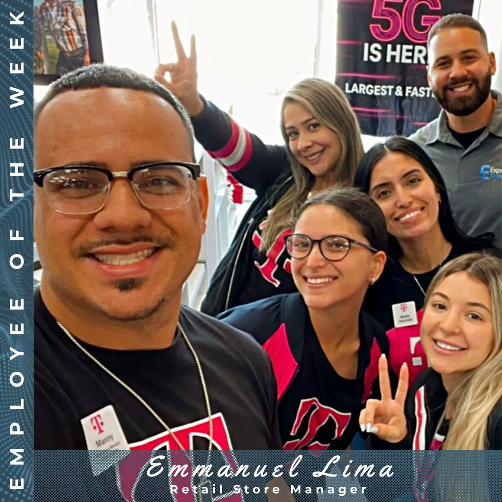 ExpStores's tweet photo. Happy Monday Express Family! 
Here's to new beginnings, and a new #employeeoftheweek 🎉 lets congratulate Emmanuel Lima! We appreciate the drive he has that has led to major success for him and his team in Miami South, and the amazing leadership he displays. 
Congratulations 👏 https://t.co/tom0kkRDrI