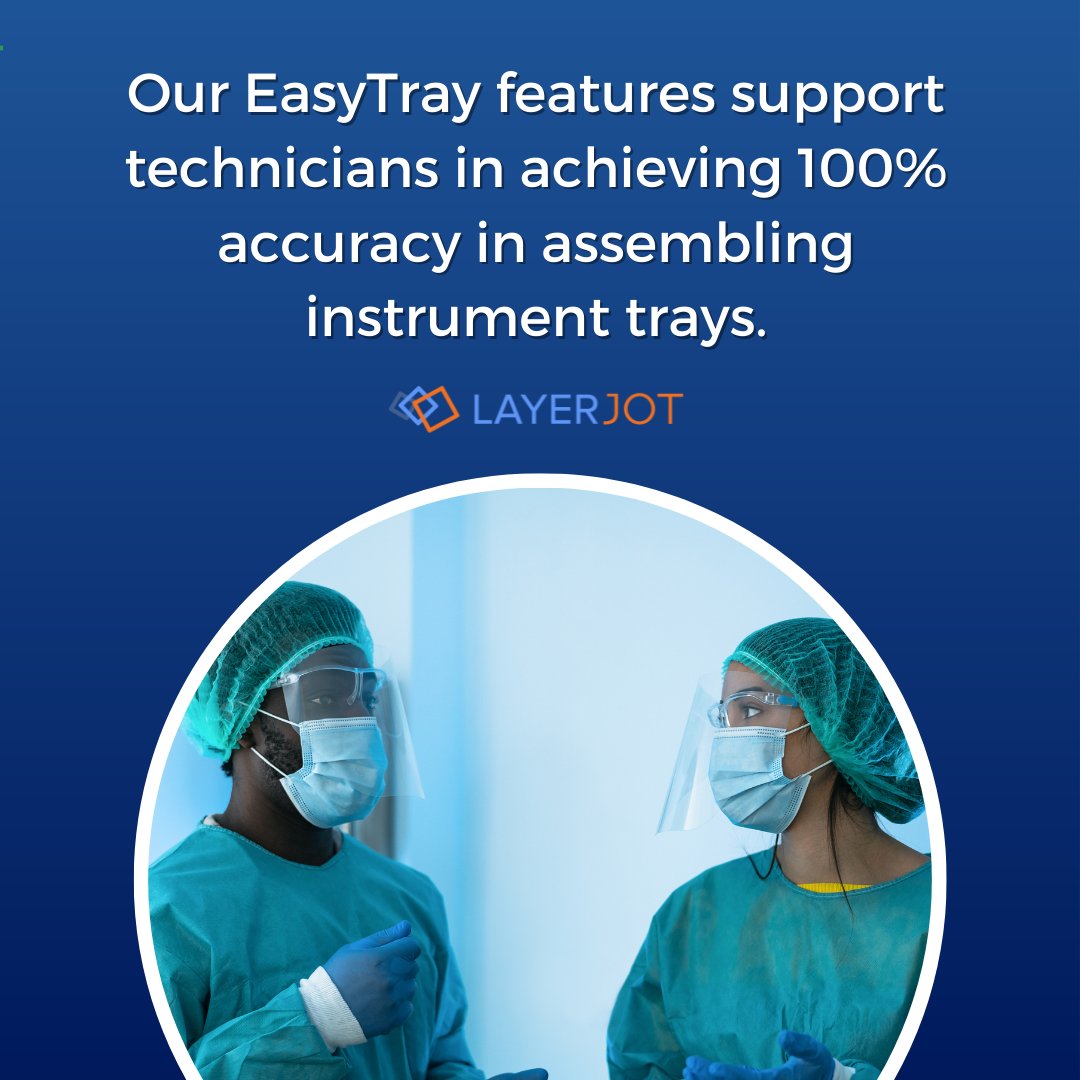 With EasyTray, you're in the driver's seat. Our technology will standardize your team's work, from instrument verification to proper placement and tray assembly.

#advanceAItech #medicaldirectory #medicalequipmentsupport #medicalinformationsheet #medicalequipmentsonline