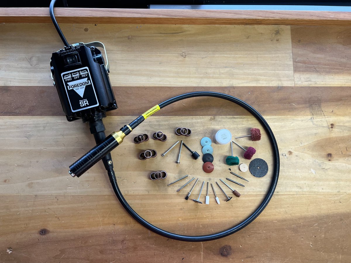 ForedomElectric's tweet photo. Arriving just in time for summer.. Foredom's LIMITED EDITION 100th Anniversary Kit is here and now available for preorder!!!
Visit https://t.co/GmF6FrKxOR to secure yours today!
#foredom #limitededition #blackstoneindustriesLLC #manufacturing #100thanniversary #madeinusa #tools https://t.co/qKx6xUoVPS