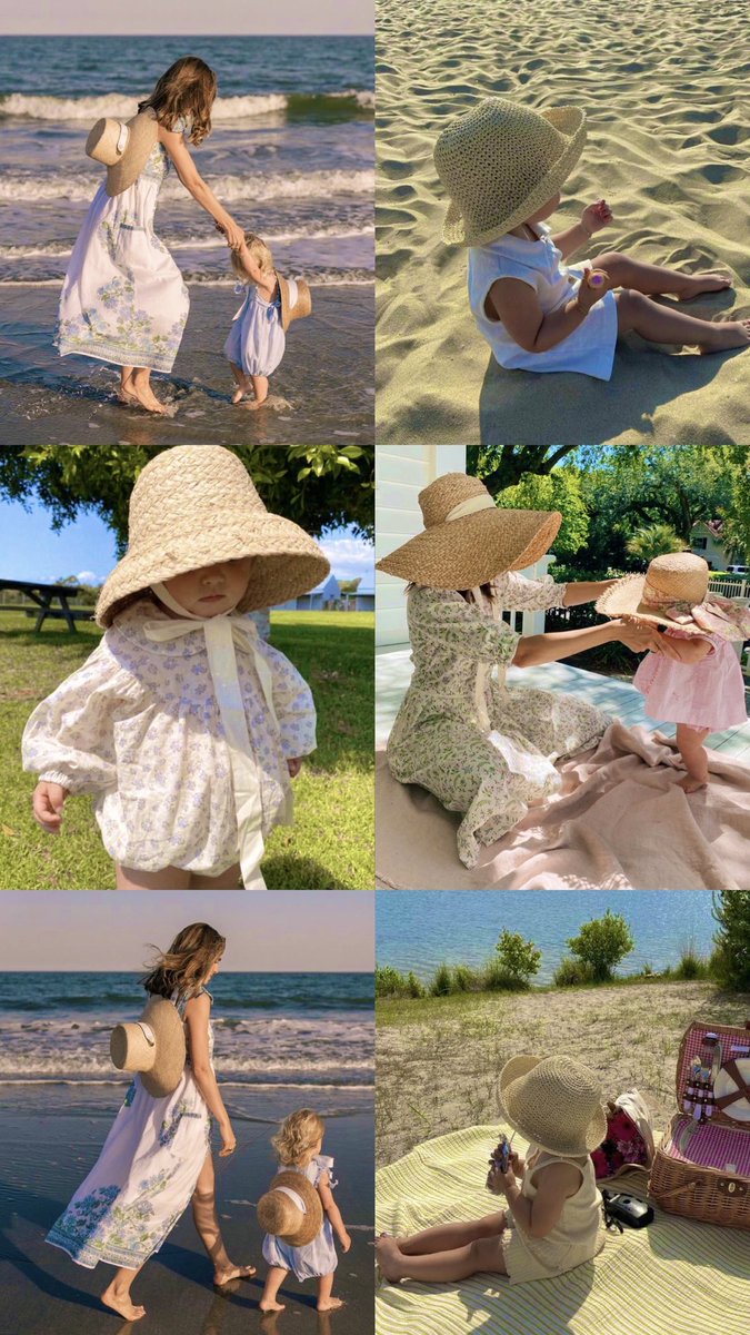 Anne kız hasır şapkaları ve kurdeleleriyle takım olup Girit’in ve Akdeniz sahillerinin tozunu attıracaklar🥹👒👩‍👧🤍☀️🫠 #çehresiz