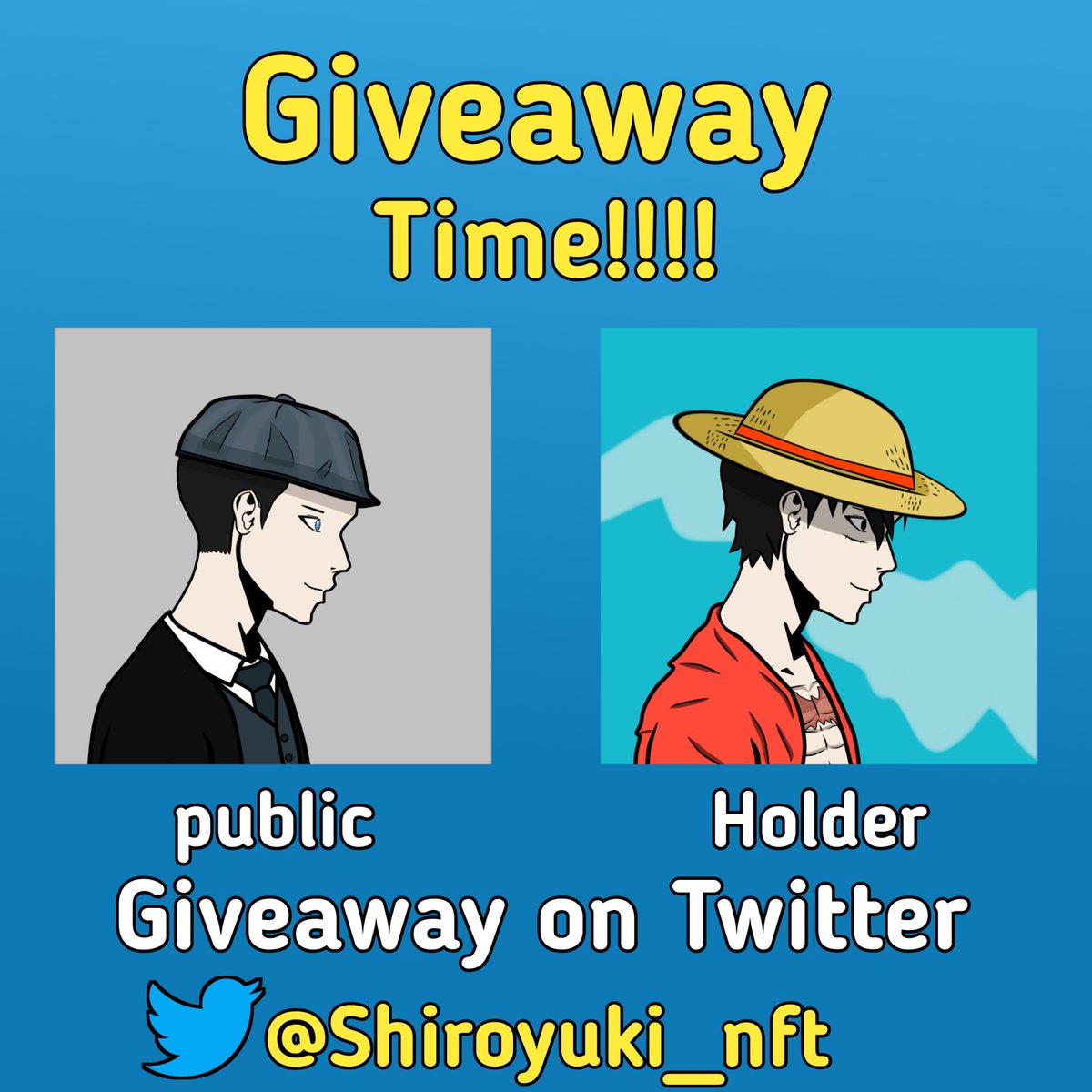 Shiroyuki_nft's tweet photo. I'ts giveaway timeee🥳🥳🥳
Follow the rules and wait for the draw😁
Giveaway will last 48 hours⏳
Only 48 hours🕐
let's go 🔥🔥🔥

#NFTCommunity #NFT https://t.co/vXqu24PM5f