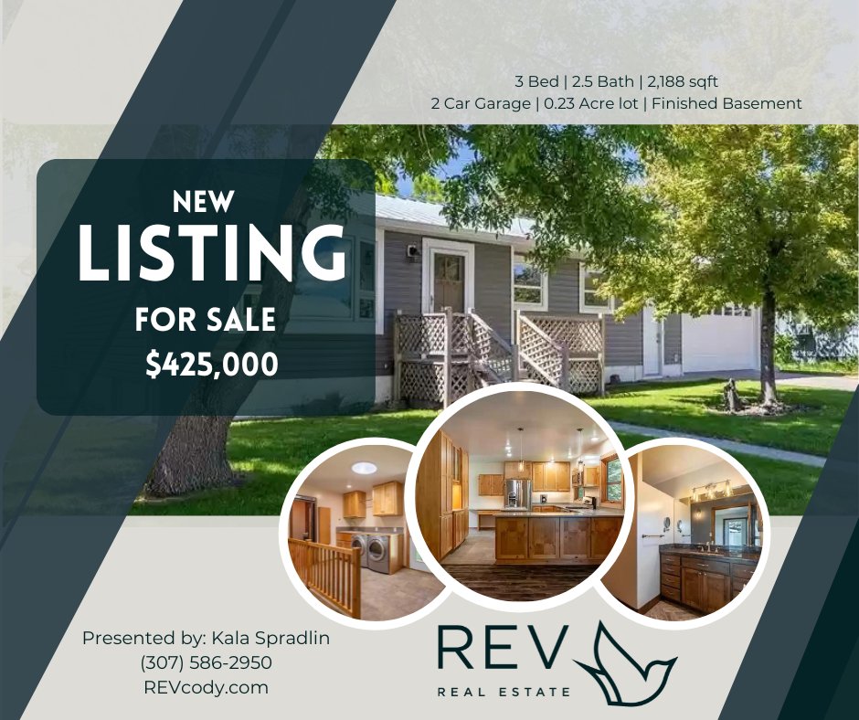 Beautiful remodeled home in established neighborhood. This 3 bed/3 bath home has many upgrades. New flooring and custom solid surface Knotty Alder cabinetry. New metal roof and steel siding. In floor heating on main floor and on demand water heater.
search.revrealestatecody.com/idx/details/li…