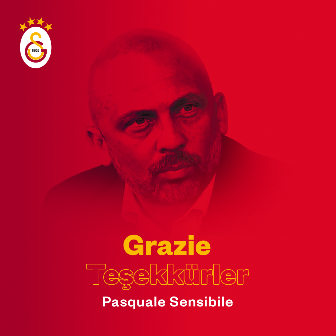 Pasquale Sensibile’ye kulübümüze verdiği hizmetlerden dolayı teşekkür eder, bundan sonraki kariyerinde başarılar dileriz.