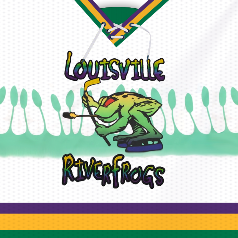LouisvilleBats's tweet photo. Let's Romp in the Swamp!

On July 8, the Bats will host the first-ever Louisville RiverFrogs Night at Slugger Field!

A limited quantity of RiverFrogs shirts and jerseys will be available in the team store!

More Info 🐸 ⬇️