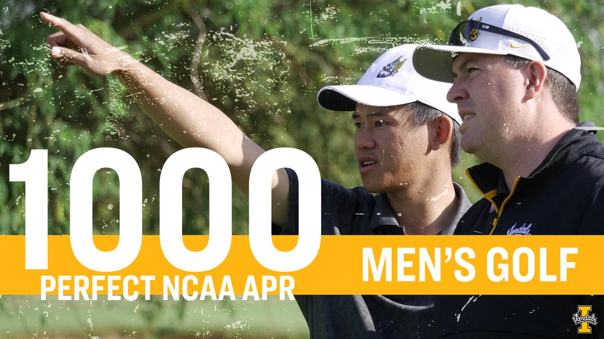 Idaho_Vandals's tweet photo. Four Vandal teams earned perfect NCAA APR scores and 12 of Idaho's 14 teams improved their scores or stayed the same. 

Full release🔗:
https://t.co/ltAmhsM9k7 https://t.co/fAmQwclypO
