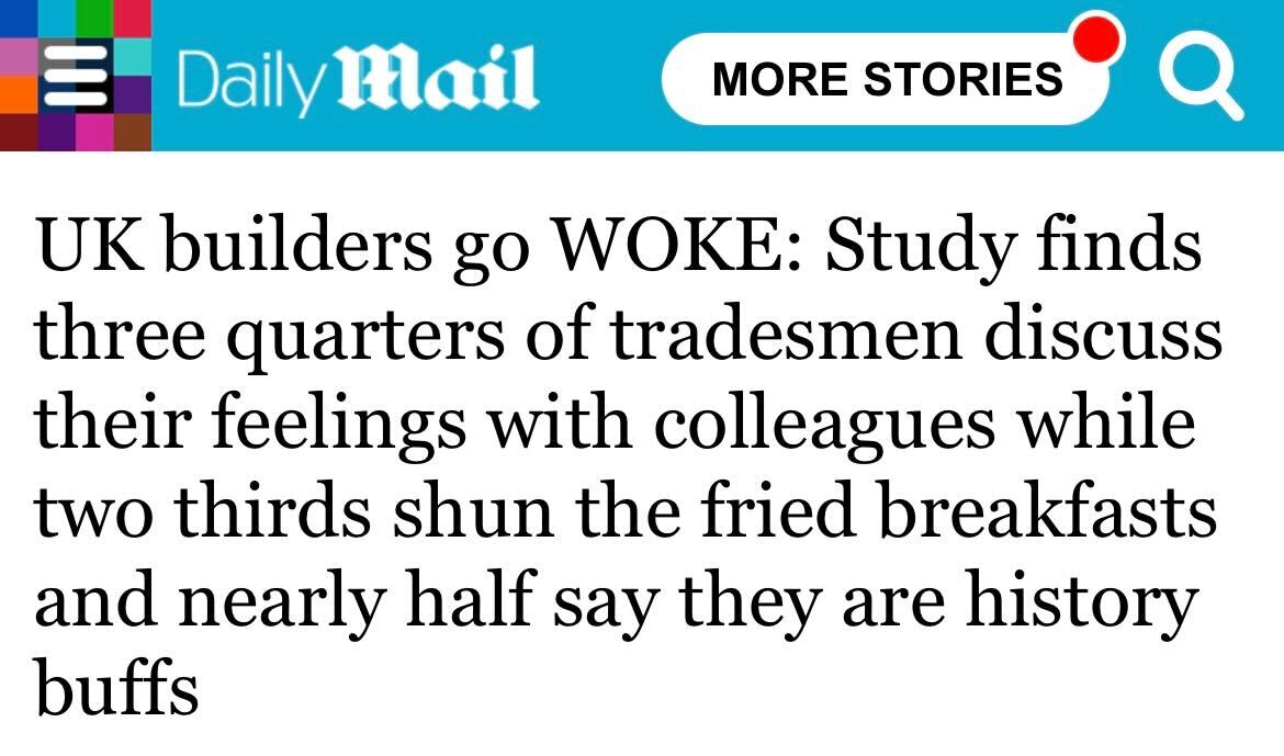 Headlines like this are unhelpful 🙅‍♂️ Ridiculing construction workers for talking about their feelings only serves to further stigmatise mental health and self-care in an industry where people are three times more likely to take their own lives. (1/4)