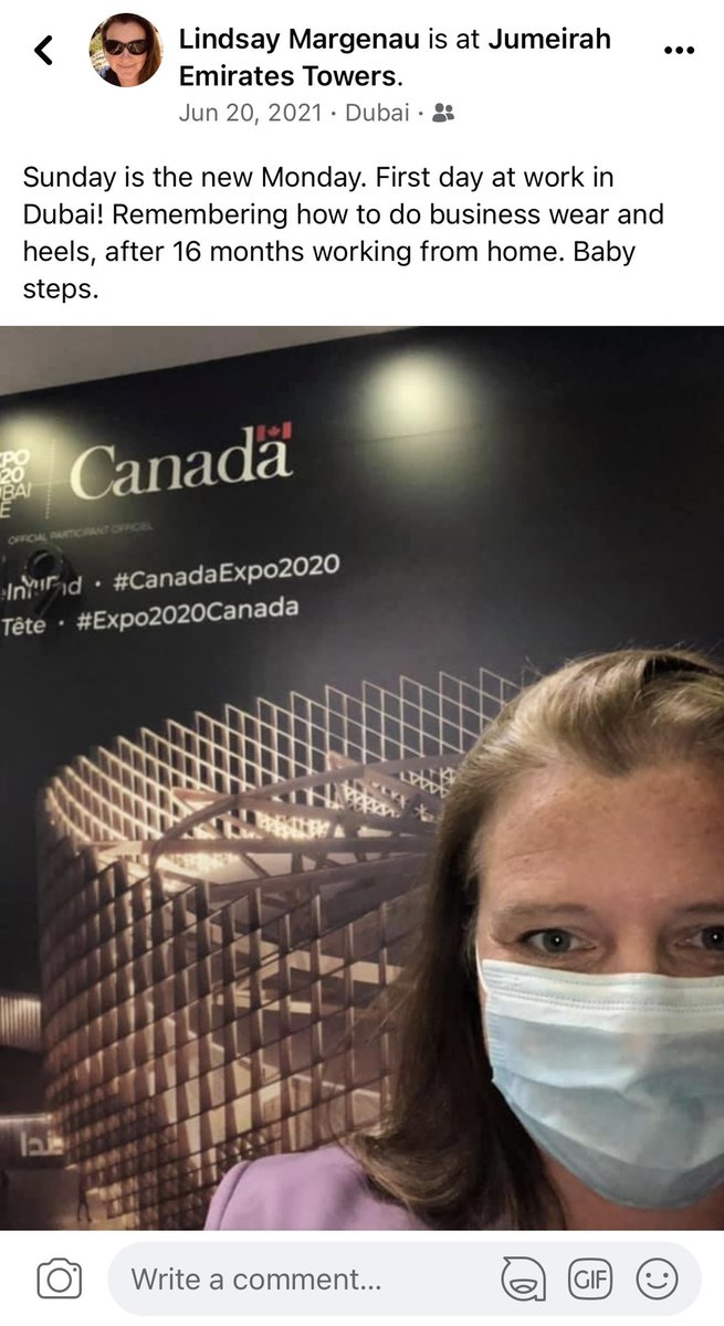LMargenau_TCS's tweet photo. Today is my return-to-the-office-iversary! I have figured out how to wear shoes and have remembered how useful spontaneous chats with colleagues can be. It’s been an awesome first year in #Dubai @CanadainUAE. https://t.co/l1fPnnYX4o
