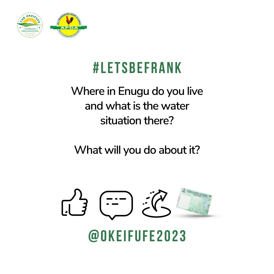 Okeifufe2023's tweet photo. #LetsBeFrank with @FrankNwekeII. 2/2

#FrankNweke2023 #Okeifufe2023 #OnyeAghanaNwanneYa #APGA #AriseLetsRebuildEnugu #GetYourPVC https://t.co/6D1Lhh2R8s