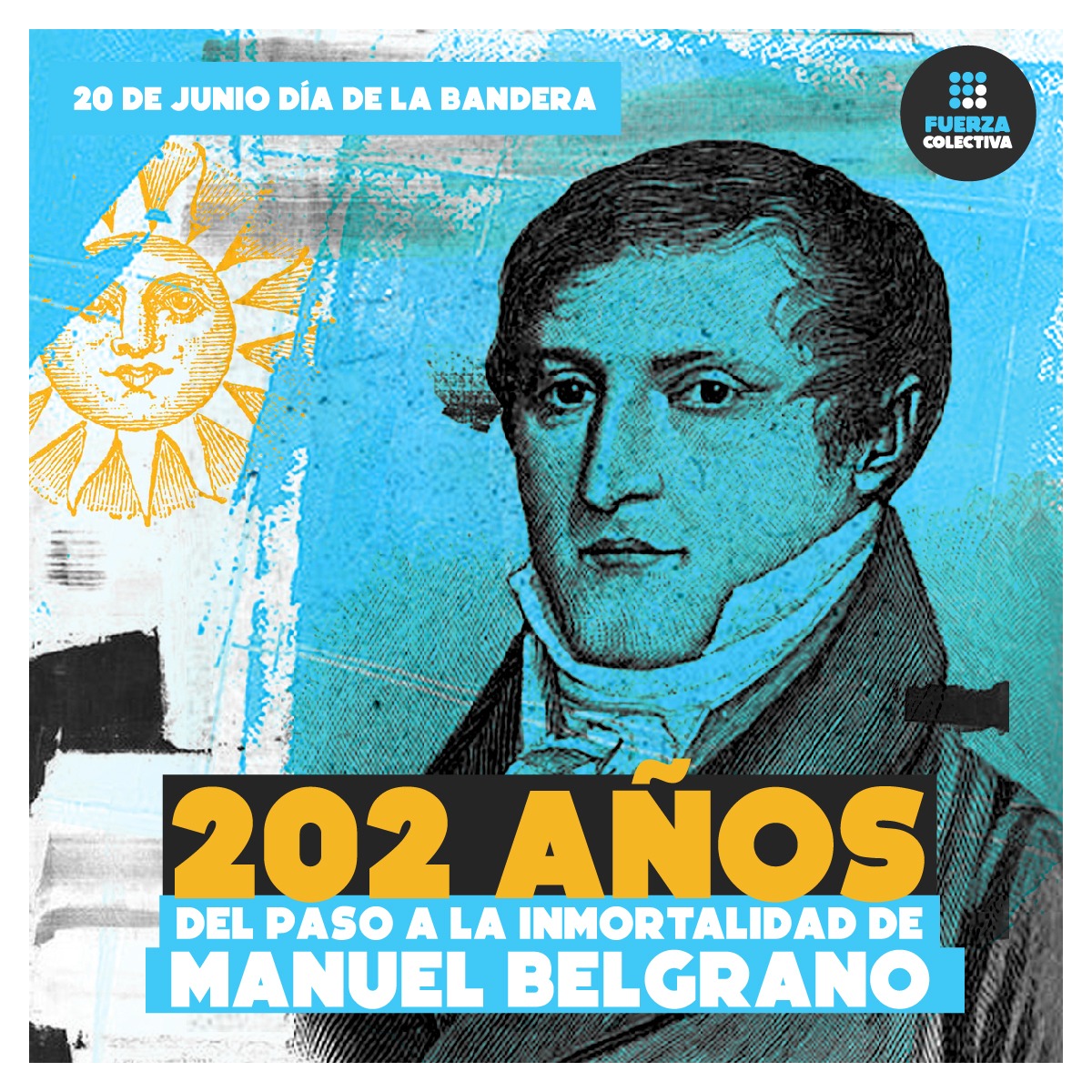 'Sirvo a La Patria sin otro objeto que el de verla constituida, ése es el premio al que aspiro.“ —  Manuel Belgrano. 🇦🇷

#DiaDeLaBandera #ManuelBelgrano