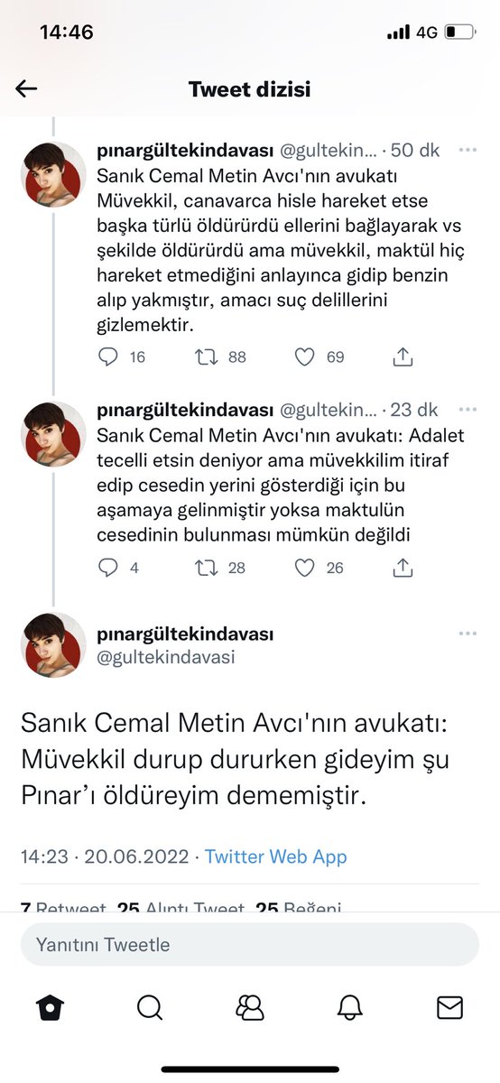 Savunmaya bak. Pınar Gültekin'in ailesinden biri olsan o mahkeme binasını yerle bir edersin, yine de  öfken geçmez 
#pinargultekin