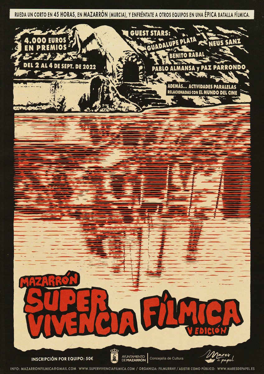 ¡Volvemos! Rueda un cortometraje en 45 horas y compite con otros equipos... ¡4.000 euros en premios! (Mazarrón, Murcia, España)
supervivenciafilmica.com