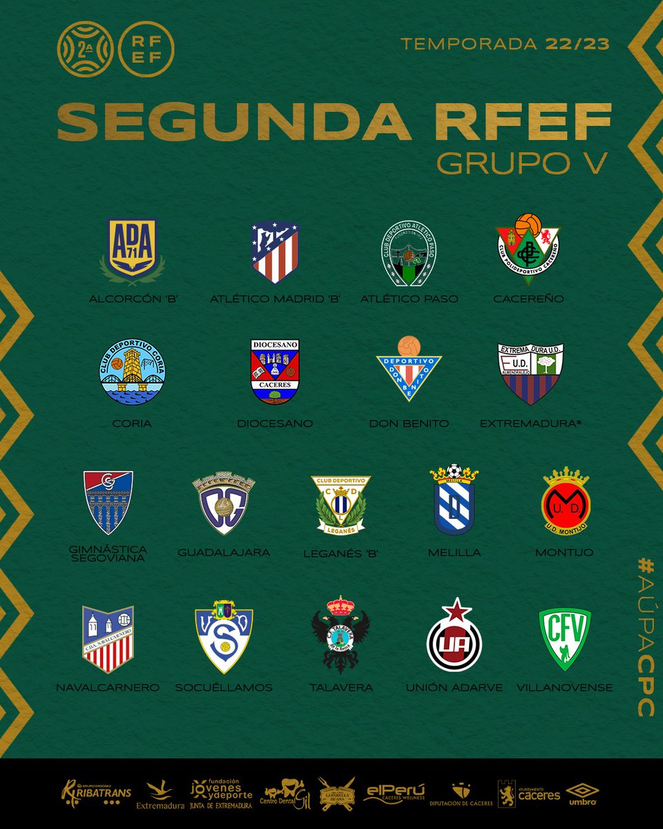 ¡Ya conocemos nuestro grupo de #SegundaRFEF para la temporada 2022/23! 🙌🏼

Quedaremos encuadrados en el #GrupoV 

¡Nos vemos en el Príncipe Felipe! 👋🏻

*Configuración provisional. Pendiente de la inscripción de los equipos en la categoría
