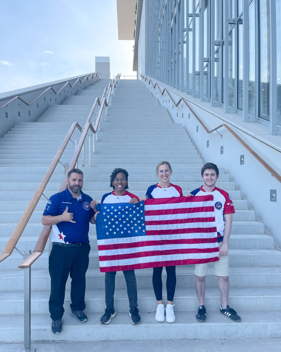 SANS_EDU's tweet photo. 🏅 We’re so proud of the https://t.co/sZPwREOgJZ participants in Team USA’s bronze medal performance at the 1st International Cyber Challenge — including Andrew Phillips, Susie Jeziorowski, Akosua Wordie, and coach TJ O’Connor. #ICC2022 #GoUSCyberTeam https://t.co/WL41W1R0Pp