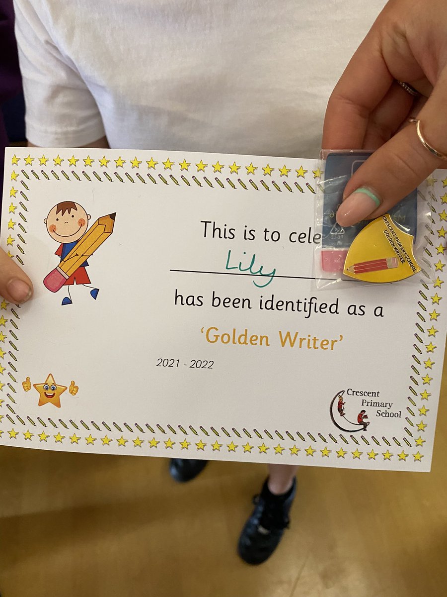 Couldn’t be prouder of our KS2 Golden Writers 📝Having children so keen to achieve in writing is incredible! <a href="/CrescentPri/">Crescent Primary</a> <a href="/Talk4Writing/">Talk for Writing</a> <a href="/PieCorbett/">Pie Corbett</a>