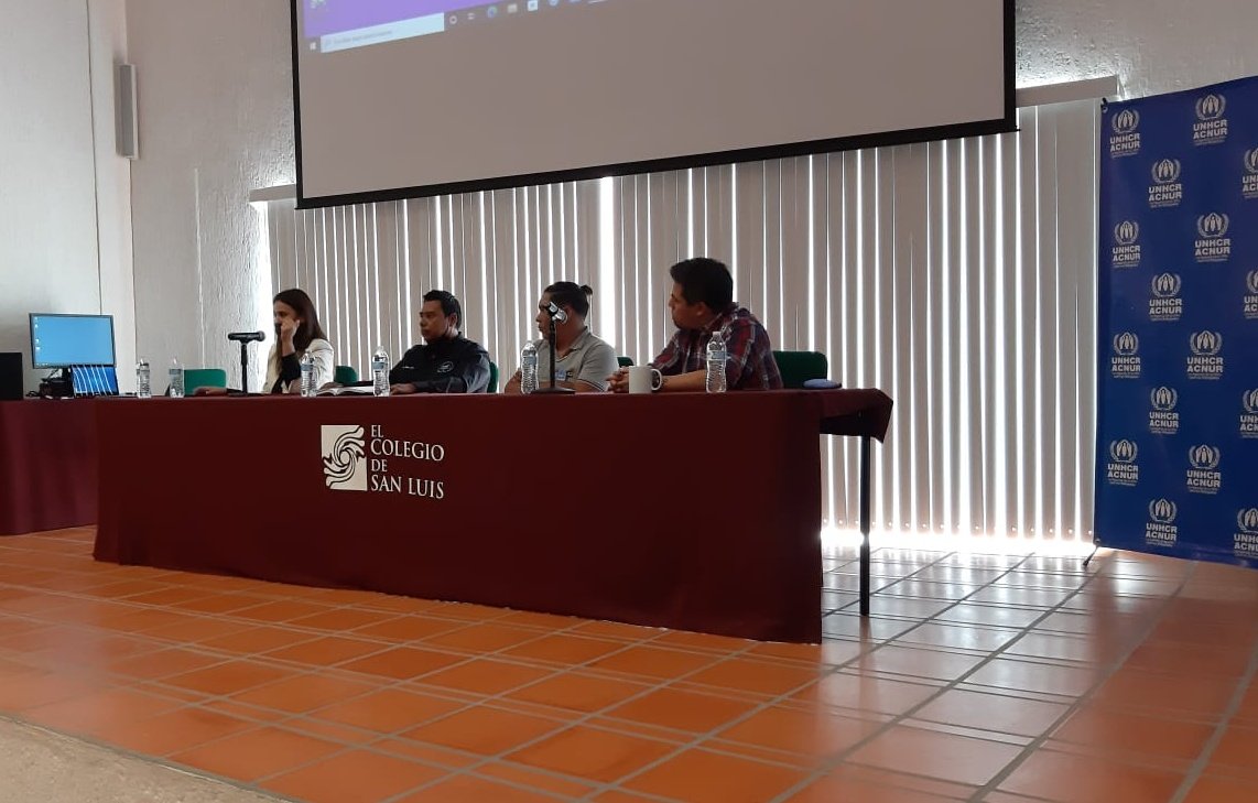 GaxiolAint's tweet photo. En conmemoración del #DiaDelRefugiado en @AcnurMexico #SanLuisPotosí llevamos a cabo un conversatorio en conjunto con @elcolsan y la @STPSSLP, donde la academia, empresas y autoridades mostraron su apertura para la inclusión laboral y social de personas refugiadas en SLP. https://t.co/11sZPaHOic