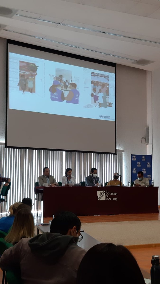 GaxiolAint's tweet photo. En conmemoración del #DiaDelRefugiado en @AcnurMexico #SanLuisPotosí llevamos a cabo un conversatorio en conjunto con @elcolsan y la @STPSSLP, donde la academia, empresas y autoridades mostraron su apertura para la inclusión laboral y social de personas refugiadas en SLP. https://t.co/11sZPaHOic