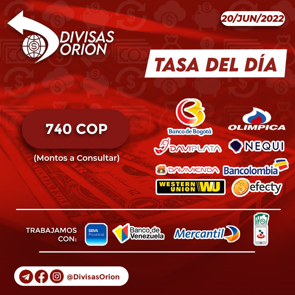 DivisasO's tweet photo. https://t.co/zzrmPh0M4m

#binance #cambios #exchange #colombia #venezuela #pesos #bolivares #bancolombia #nequi #paypal #USDT #Bitcoin #Criptomonedas https://t.co/NTX2CaH5wt
