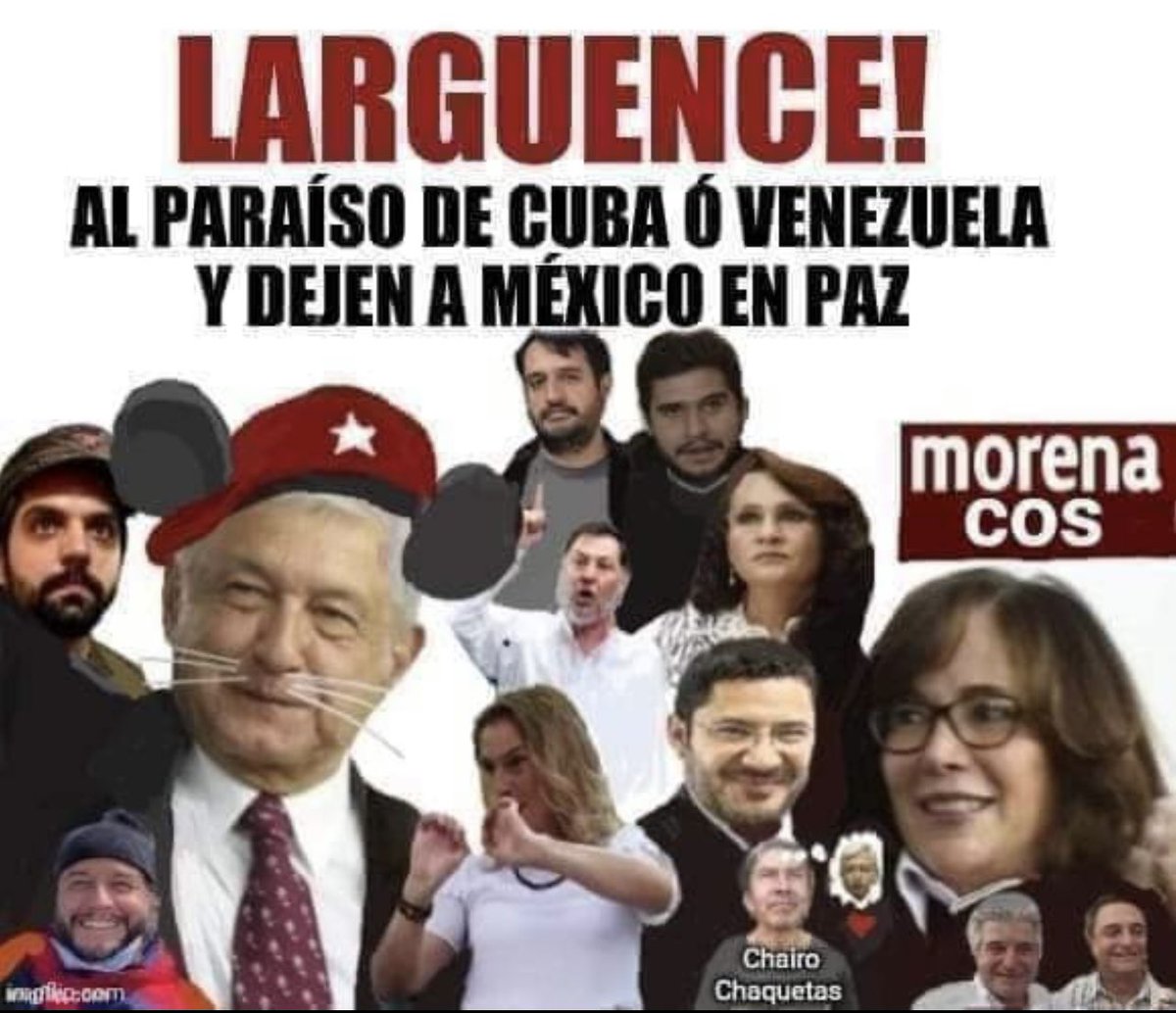 ryo_hermoso's tweet photo. ¡Ya lárguense a esos paraísos, bola de ratas ! 🥳

Y DEJEN A MÉXICO EN PAZ 🇲🇽

Levanta la mano si estás de acuerdo.🙋‍♀️
                                👇 https://t.co/IxelBUANRy